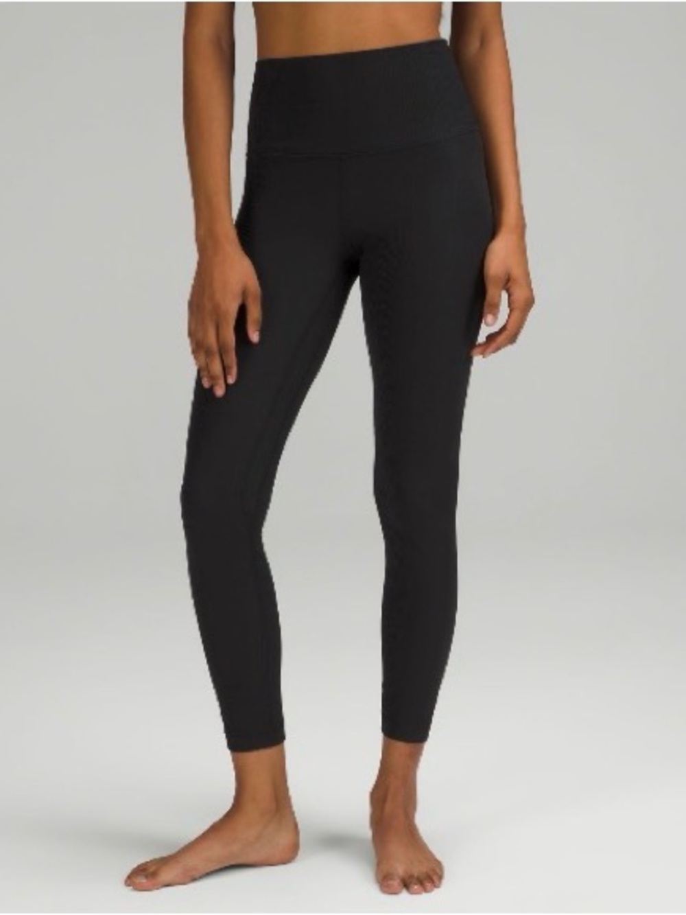 Lululemon Align Ribbed High-Rise Pant 25” Black 12